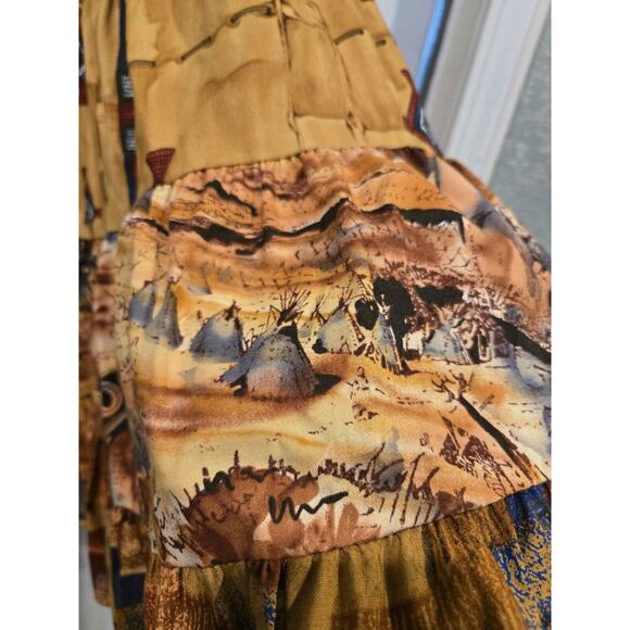 Anna Konya Limited Edition Tiered Maxi Boho Skirt Shirt Set NEW Original Tag VTG - Picture 11 of 16